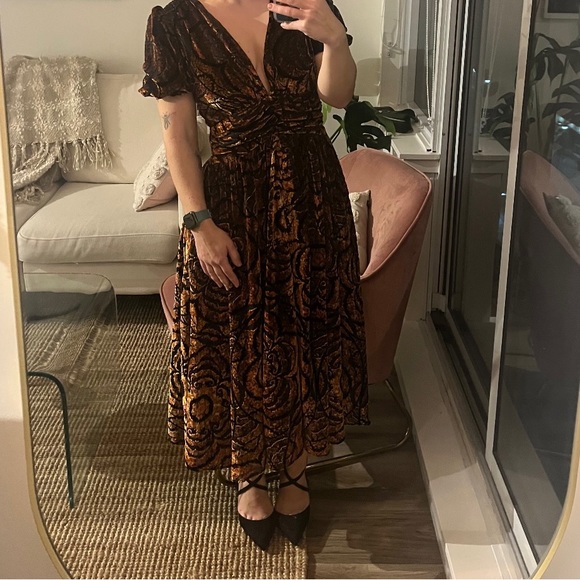Anthropologie Velvet Dress - Picture 3 of 3